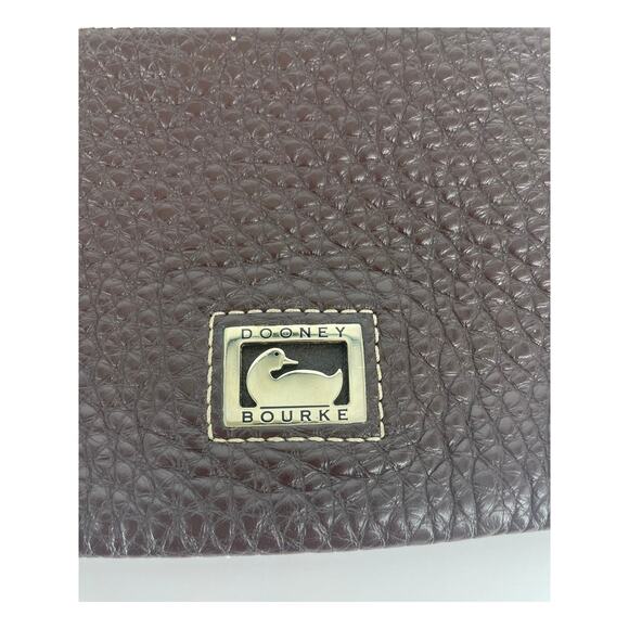 Dooney & Bourke Crossbody Dark Brown Pebbled Leather Bag Purse - Picture 5 of 12